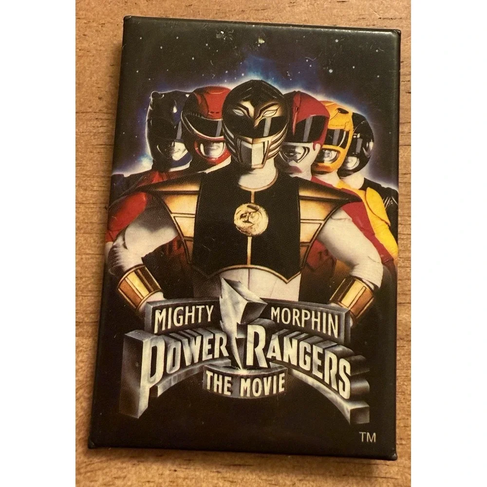 Vintage Mighty Morphin Power Rangers The Movie promo pin back button 1995‎